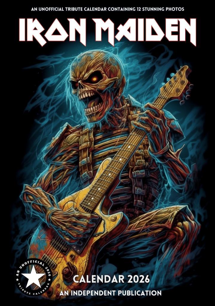 Iron Maiden 2026 kalender, Diversen, Kalenders, Nieuw, Jaarkalender, Ophalen of Verzenden