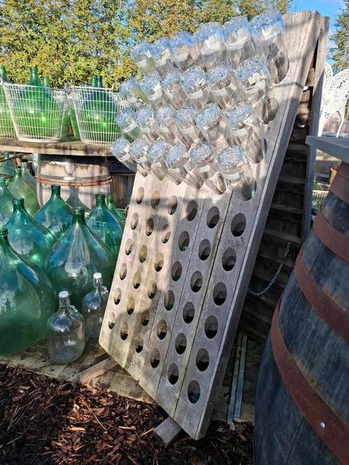 Originele Eiken champagne pipetter v 120 flessen! Decoratief, Huis en Inrichting, Woonaccessoires | Wijnrekken, Zo goed als nieuw
