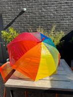 Regenboogparaplu in plastic, drukknop automatisch open, Bijoux, Sacs & Beauté, Parapluies, Enlèvement ou Envoi