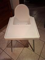 ikea kindereetstoel met plateau wit zeer nette staat, Kinderen en Baby's, Kinderstoelen, Ophalen, Zo goed als nieuw, Overige typen