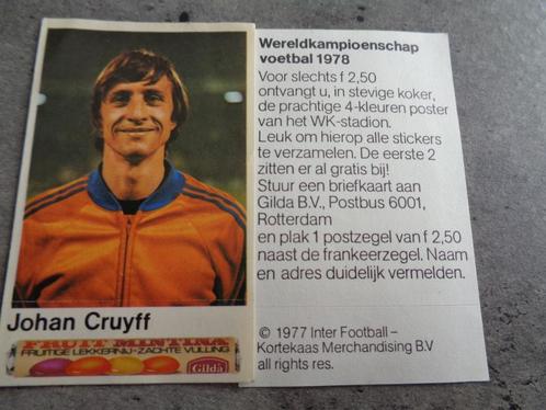 imprimé de football Cruyff ed. Proposez uniquement du fromag, Hobby & Loisirs créatifs, Autocollants & Images, Comme neuf, Image