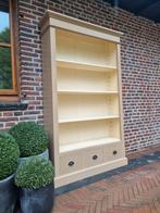 Massief houten boekenkast/bibliotheekkast, Ophalen of Verzenden, Zo goed als nieuw