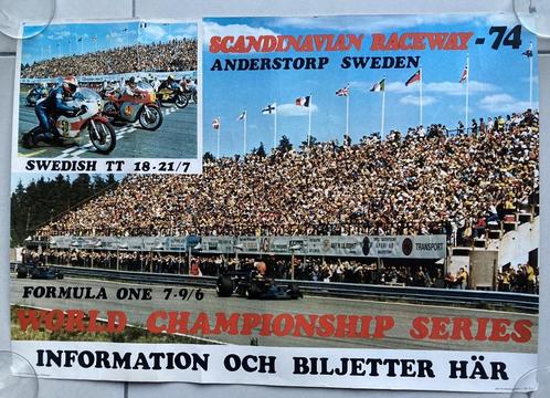 Affiche Anderstorp JPS Lotus F1 Peterson /MV Agusta Agostini, Collections, Marques automobiles, Motos & Formules 1, Utilisé, ForTwo