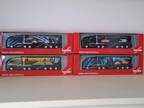 Herpa H0 Fulda man vrachtwagens 4 x uit reeks marklin, Hobby en Vrije tijd, Modelauto's | 1:87, Zo goed als nieuw, Herpa, Ophalen of Verzenden
