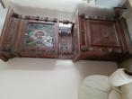 Meuble ancien  style malinois en chêne avec panneau sculpté, Maison & Meubles, Enlèvement, Utilisé, Chêne