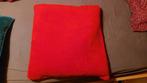Rood kussen velours 65x65cm , met rits, Ophalen, Gebruikt, Rood