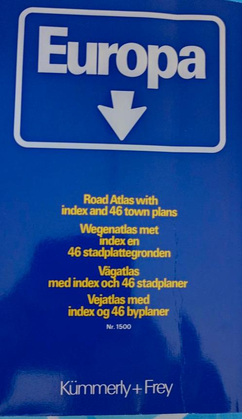 Wegen Atlas Met Index En 46 Stadsplattegronden Europa !!!, Boeken, Atlassen en Landkaarten, Gelezen, Overige atlassen, Europa Overig