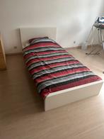 Bed Malm met lattenbodem en matras, 90 cm, Enlèvement, 200 cm, Blanc