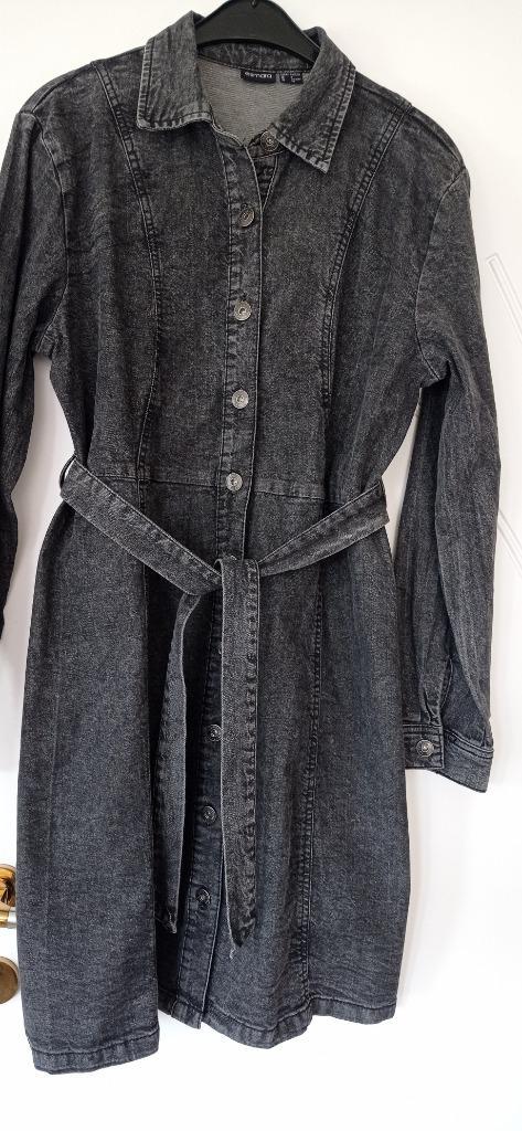 NIEUWE trendy grijze jeansjurk / nieuw / 36-38, Kleding | Dames, Jurken, Nieuw, Maat 36 (S), Grijs, Verzenden