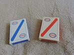 reklame ESSO speelkaarten 2 sets compleet rood en blauw, Comme neuf, Autres types, Enlèvement ou Envoi
