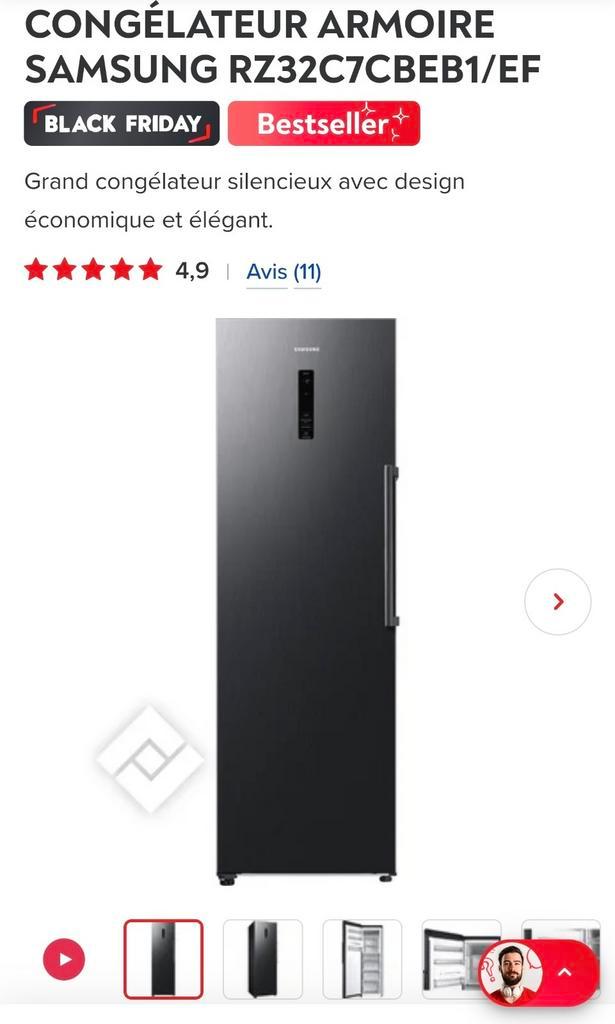 NO FROST SAMSUNG Black Freezer NIEUW VERPAKT, Elektronische apparatuur, Vriezers en Diepvrieskisten, Nieuw, Tussenbouw, Vrieskast