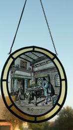 raamhanger - glas-in-lood - De Goudeweger, Huis en Inrichting, Gebruikt, Ophalen of Verzenden