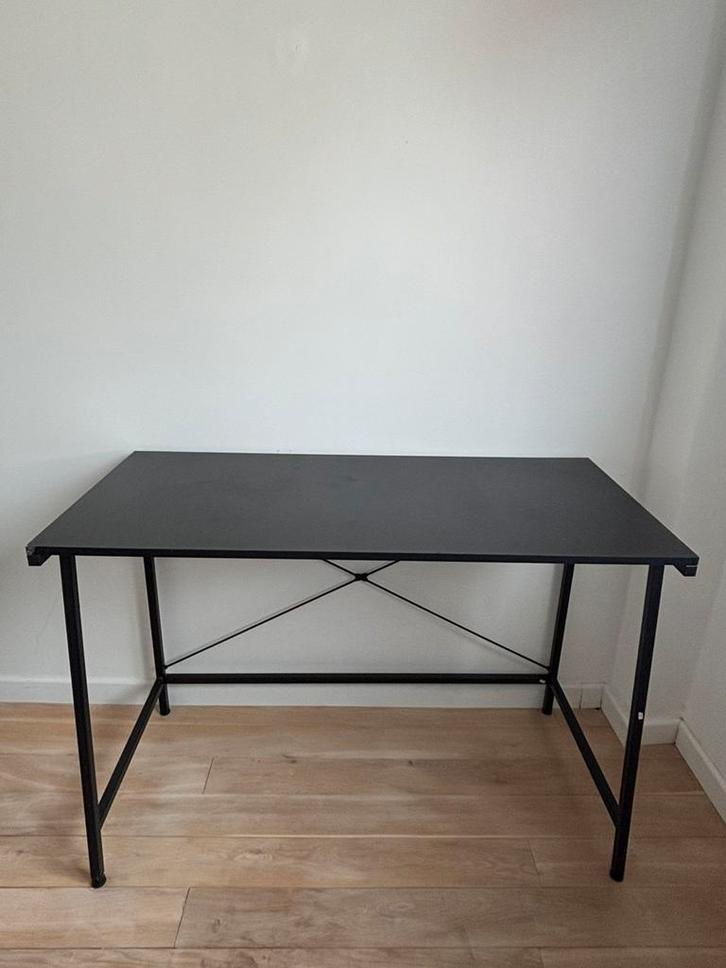 Zwart compact bureau, Huis en Inrichting, Bureaus, Bureau, Ophalen