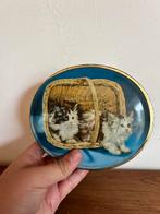 Oud vintage blikken doosje katten - Made in england, Ophalen of Verzenden