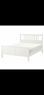 Ikea Hemnes bed 160x200 inclusief lattenbodem, Huis en Inrichting, Ophalen, Wit, Tweepersoons, Zo goed als nieuw