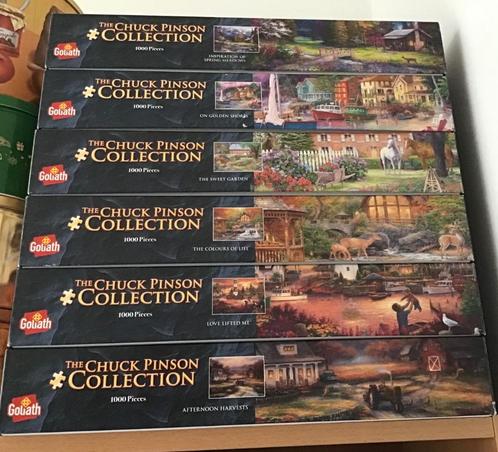 Chuck Pinson collectie : 6 puzzels van 1000 stukjes., Hobby en Vrije tijd, Denksport en Puzzels, Nieuw, Legpuzzel, 500 t/m 1500 stukjes