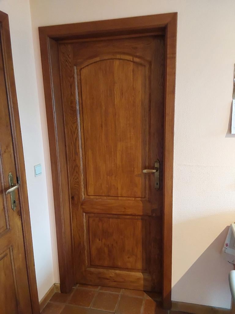 Rustieke eiken binnendeur, Bricolage & Construction, Moins de 200 cm, Enlèvement, Moins de 80 cm, Bois