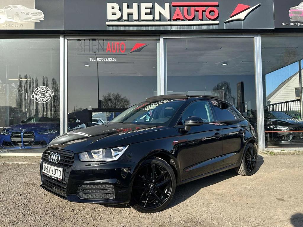 Audi A1 1.0 TFSI S tronic/TOIT PANO/PACK S-LINE/GARANTIE, Auto's, Automaat, 4 zetels, 95 pk, Zwart