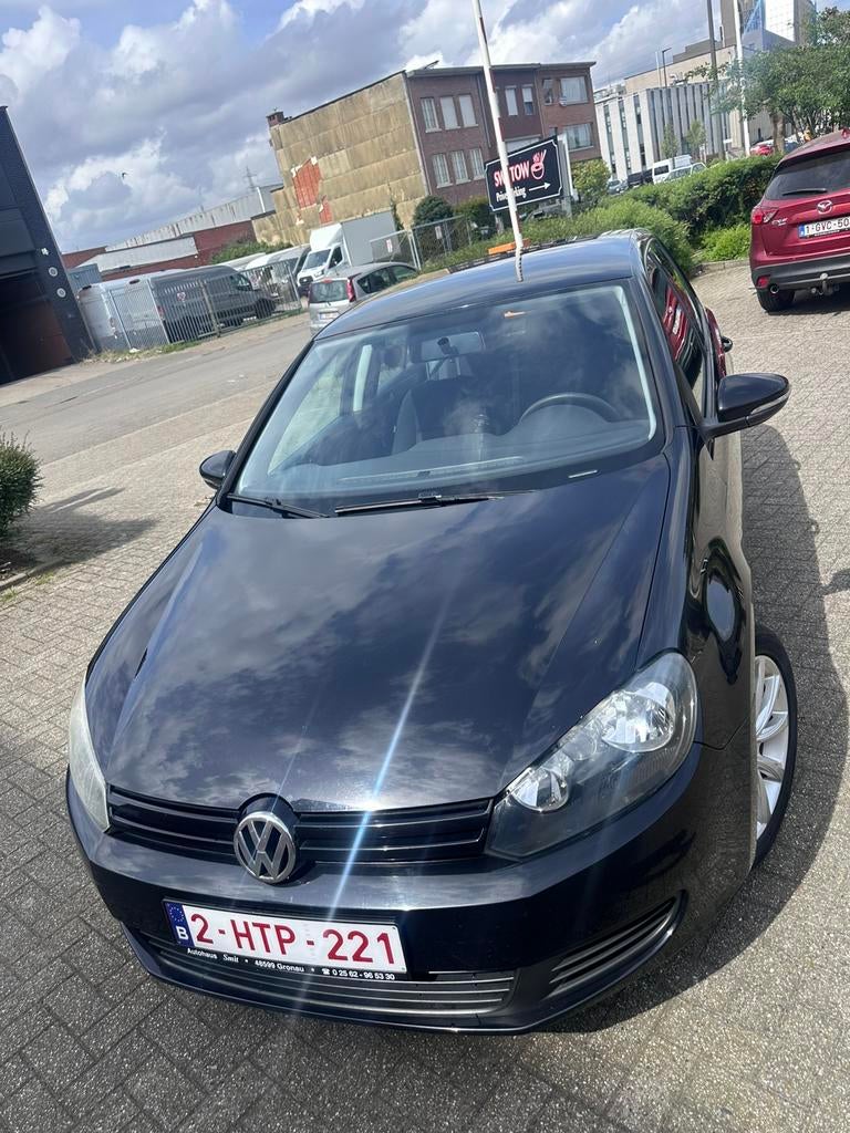 Golf 6, Auto's, Volkswagen, Bedrijf, Golf, Benzine, Handgeschakeld, Zwart, Ophalen