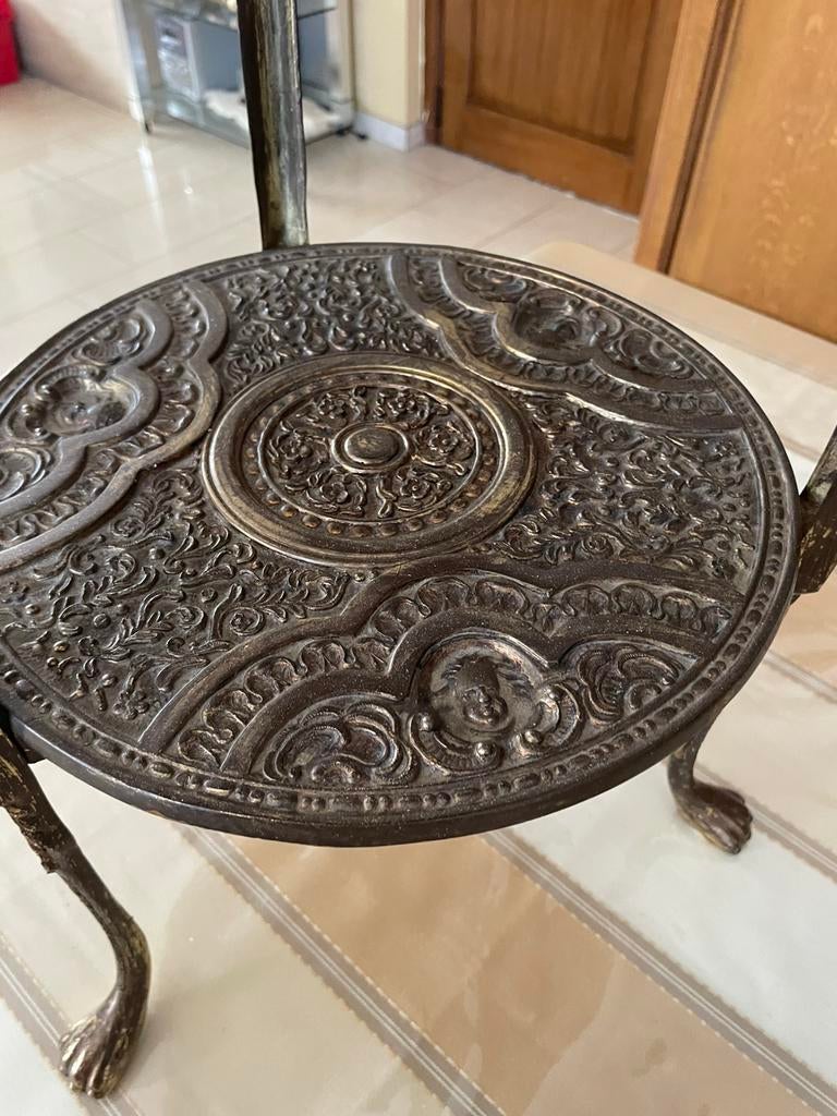 Antieke messing jardiniere in  prima staat, Antiek en Kunst, Ophalen of Verzenden