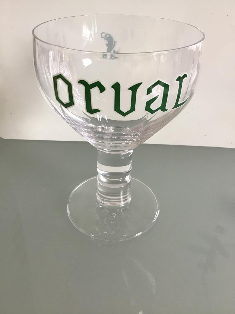 Verre Orval rare «  verre des  Moines « , Collections, Verres & Petits Verres, Enlèvement ou Envoi, Comme neuf, Verre à bière