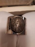 Rond serviette avec médaille Pie XI - métal, Ophalen of Verzenden