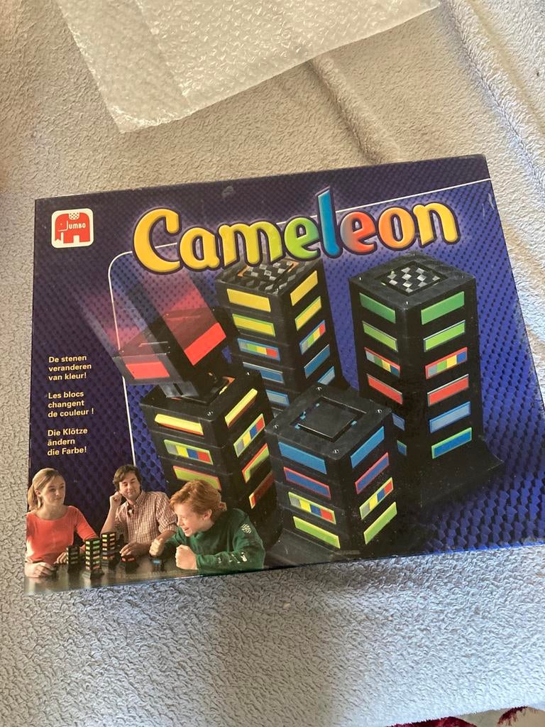 Cameleon, het knotsgekke torenspel, Hobby en Vrije tijd, Gezelschapsspellen | Overige, Zo goed als nieuw, Ophalen
