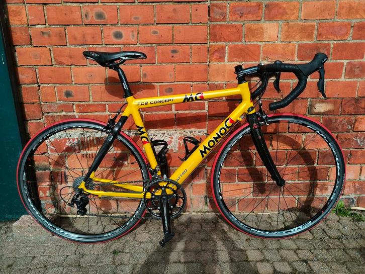 Monoc quattro tc2 koersfiets te koop!!, Fietsen en Brommers, Fietsen | Racefietsen, Carbon, Ophalen