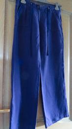 BROEK "STREET ONE" 100% LINNEN WIJDE PIJPEN, Kleding | Dames, Maat 38/40 (M), Paars, Street One, Ophalen of Verzenden