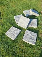 Stapstenen in Graniet ( 7 st. ), Tuin en Terras, Tegels en Klinkers, Ophalen, Zo goed als nieuw, Natuursteen