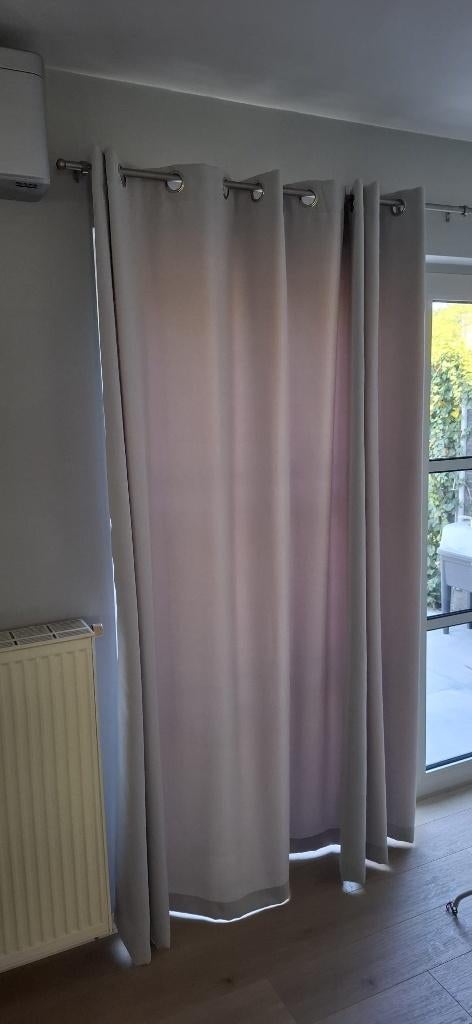 Rideaux (avec ou sans tringles à rideaux), Maison & Meubles, Ameublement | Rideaux & Stores à lamelles, 200 cm ou plus, Gris, Enlèvement