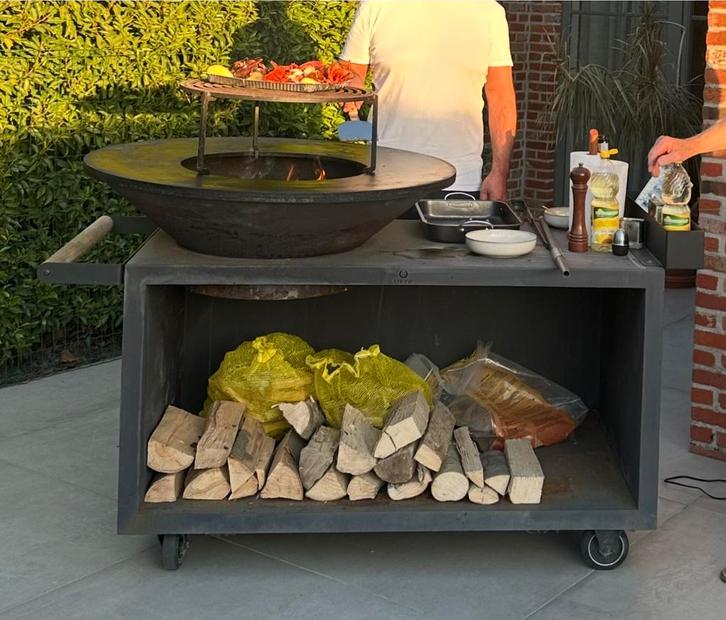 OFYR Island Black 100 + Grill, Tuin en Terras, Buitenkeukens, Gebruikt, Ophalen