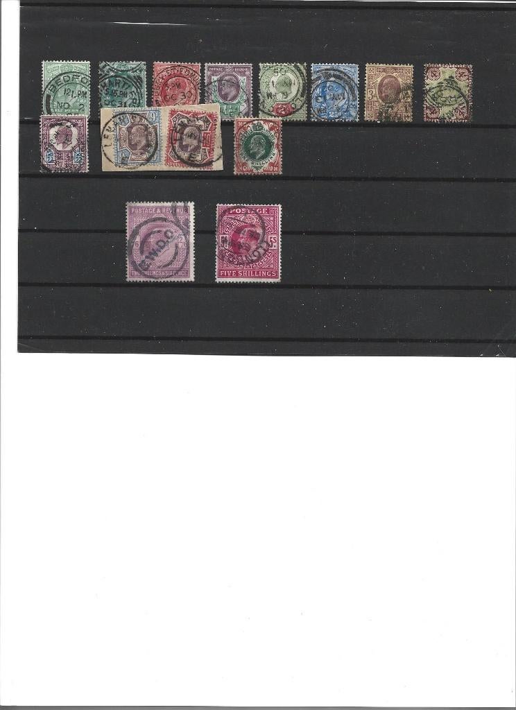 Postzegel Groot-Brittanië, Verzenden, Gestempeld