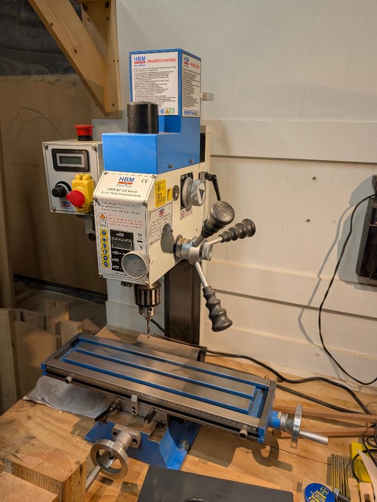 HBM BF16 Vario grote tafelfrees, Doe-het-zelf en Bouw, Gereedschap | Freesmachines, Zo goed als nieuw, Elektrisch, Overige soorten