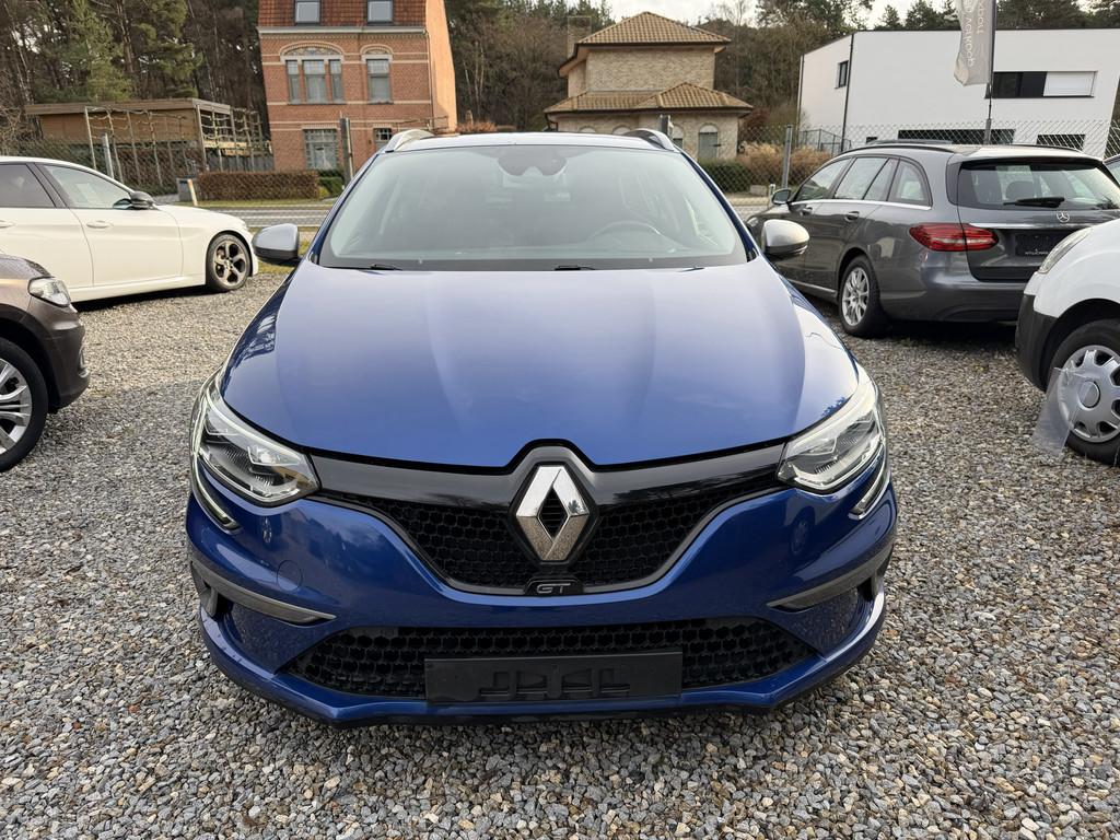 Renault Megane GT Sport 1.6B Euro6b '19 + 12M GARANTIE, Automaat, 1618 cc, Gebruikt, Blauw