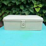 Oude metalen broodtrommel / brooddoos / opbergdoos, Ophalen of Verzenden