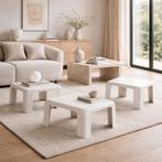 Prachtige vintage salontafelset ( 4 st ) - Gatti Mario Bel., Ophalen, Gebruikt, Kunststof, Vintage design