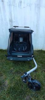 Thule remorque vélo pour 2 enfants avec siège bébé, THULE, Enlèvement ou Envoi, 40 à 60 kg, Pliable