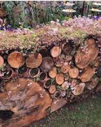 Gezocht: gratis houtblokken om tuinmuurtje te maken., Tuin en Terras, Ophalen