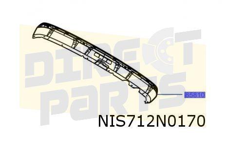 Nissan Townstar / Renault Kangoo sierlijst achterbumper (gri, -, Verzenden, -, Nieuw