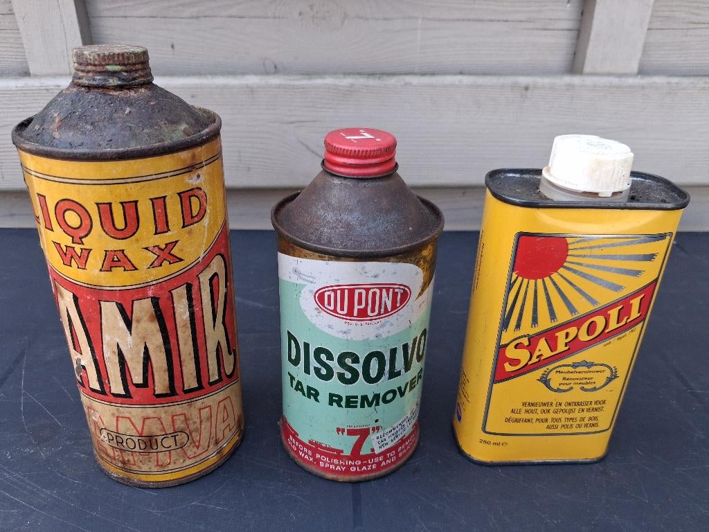 3 boîtes de collection anciennes des années 1960, Collections, Boîte en métal, Enlèvement ou Envoi, Utilisé