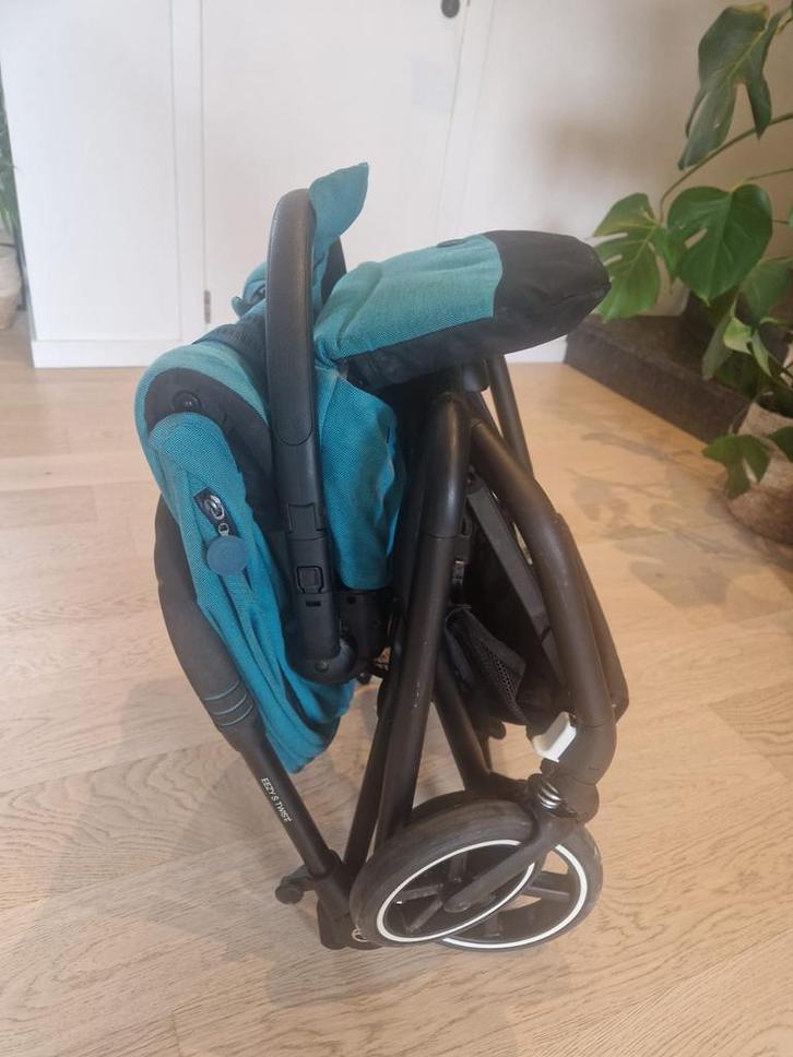 Poussette Cybex Eezy S Twist+2 – Black / River Blue, Enfants & Bébés, Buggys, Utilisé, Autres marques, Enlèvement