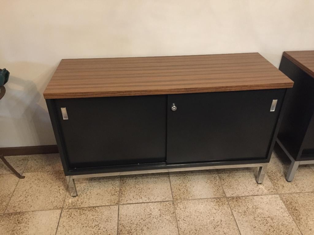 Mauser dressoir / sideboard / metal - wood - '70s, Métal, 25 à 50 cm, Enlèvement, Utilisé