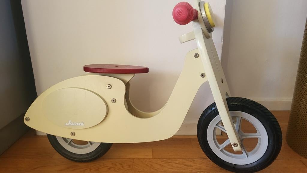 Janod loopfiets scooter Vespa, Ophalen, Loopfiets