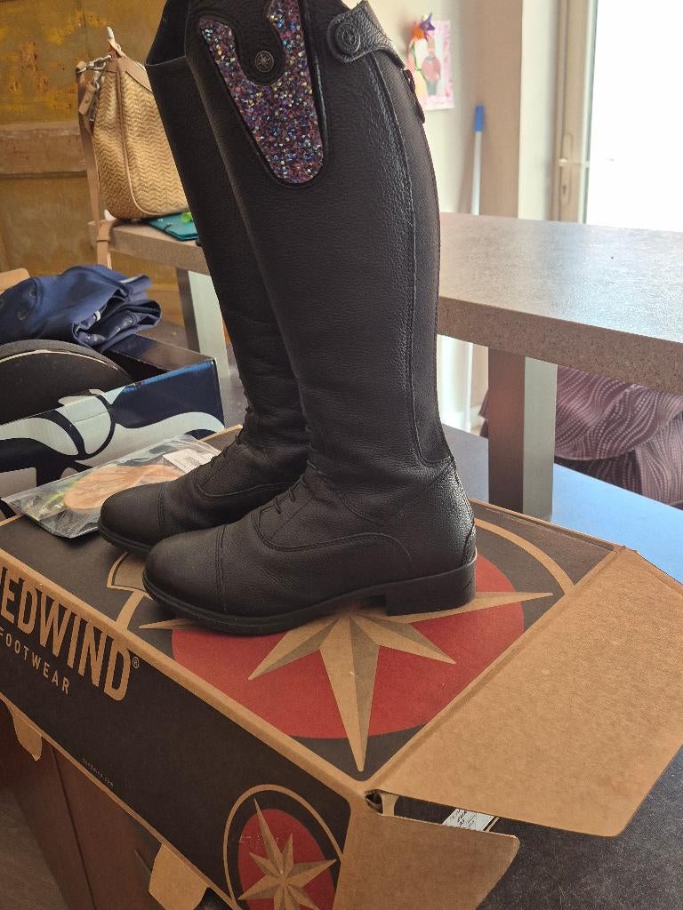 rijlaarzen cap broek en handschoenen, Animaux & Accessoires, Vêtements d'équitation, Femmes, Comme neuf, Enlèvement, Chaussures