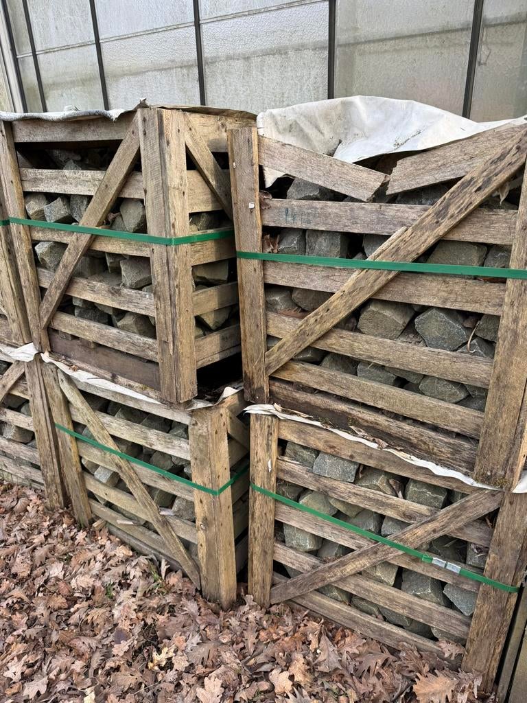 Pavés porphyre mosaique 7/7cm, Enlèvement