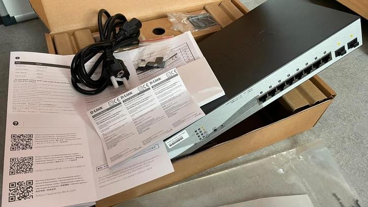D-Link DGS-1210-10MP Switch Smart+ 8 Gigabit PoE/PoE+ Ports, Informatique & Logiciels, Commutateurs réseau, Neuf, Enlèvement