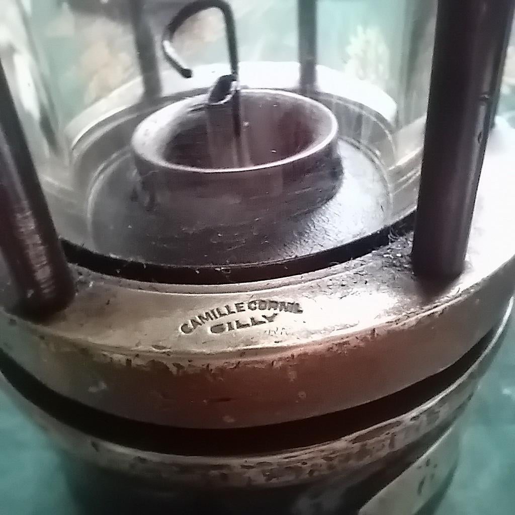 Antieke mijnwerkerslamp „Camille Cornil Gilly”, Ophalen of Verzenden