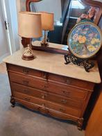 Commode met marmer en spiegel, Antiek en Kunst, Antiek | Meubels | Kasten, Ophalen