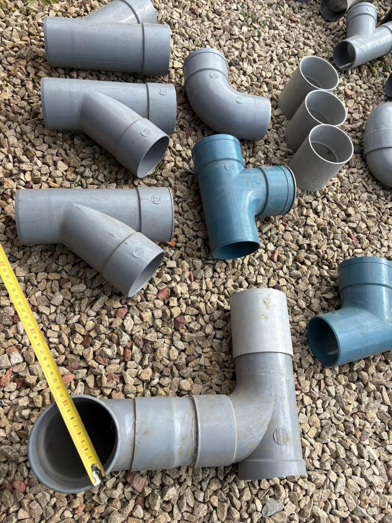 Raccords tuyauterie PVC 100 évacuation eau T Y et manchons, Bricolage & Construction, 80 mm ou plus, Enlèvement ou Envoi, PVC